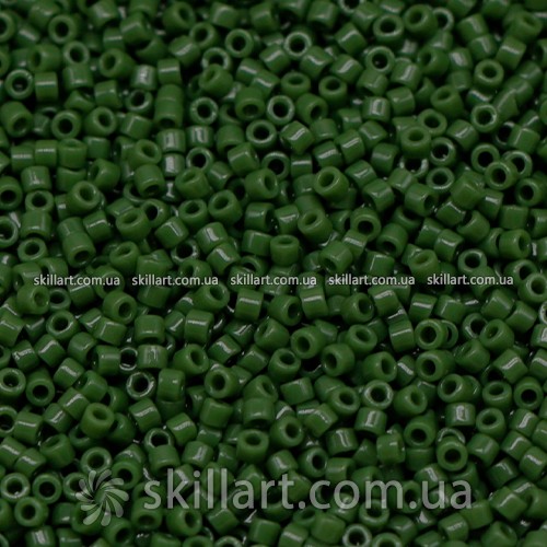 Бисер DB-1135 Miyuki Delica Beads 11/0 (натуральный, зеленый темный)